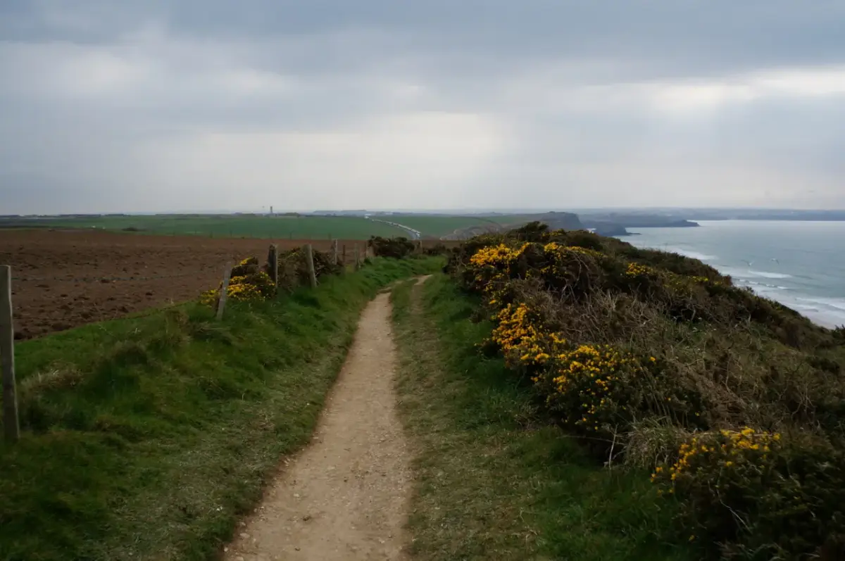 Coastal scene near Watergate Bay, used as a representative image for Bedruthan Hotel and Spa
