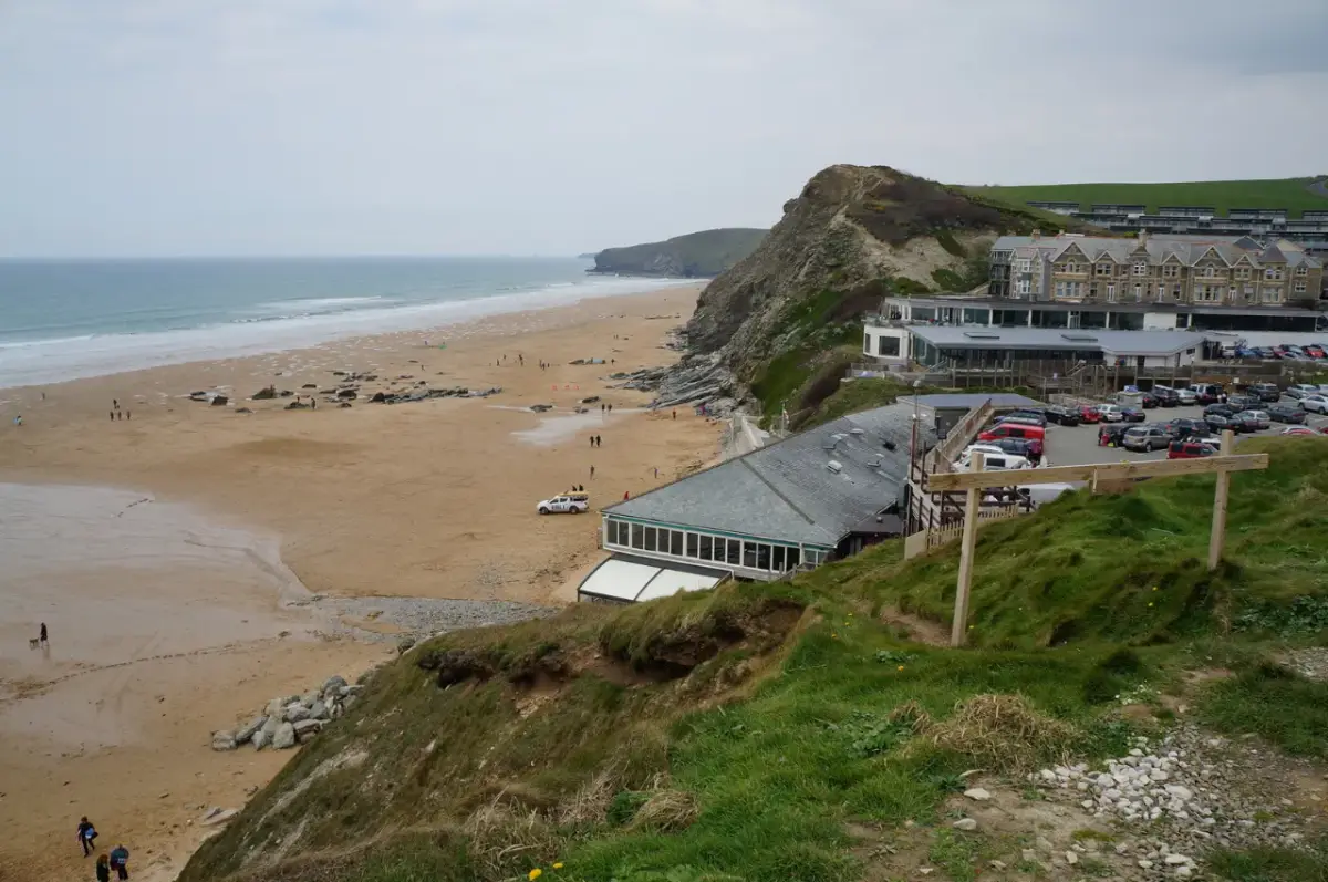 Coastal scene near Watergate Bay, used as a representative image for The Scarlet Hotel