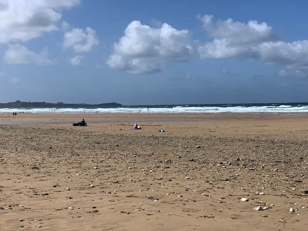 Coastal scene near Watergate Bay, used as a representative location image for The Beachcomber