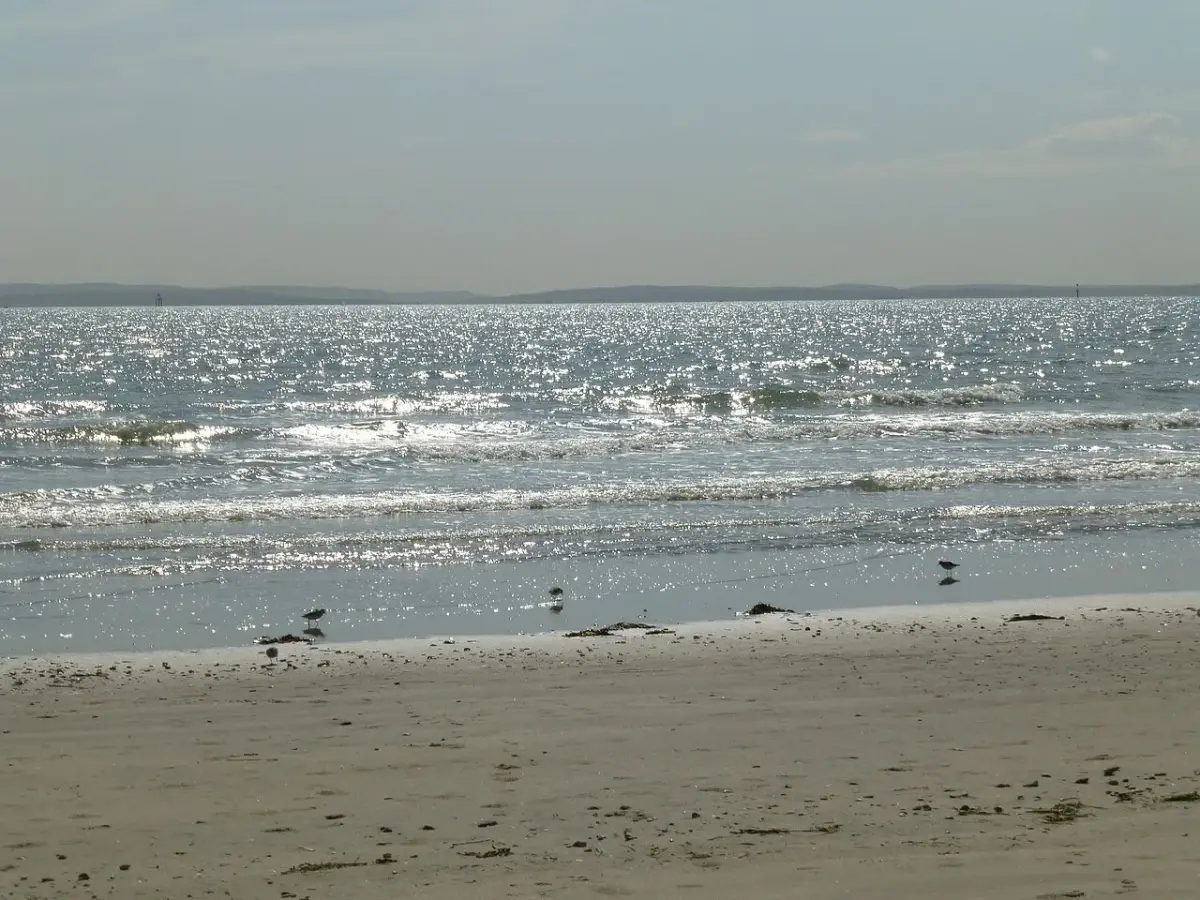 Coastal scene near West Wittering, used as a representative image for Wicks Farm Holiday Park