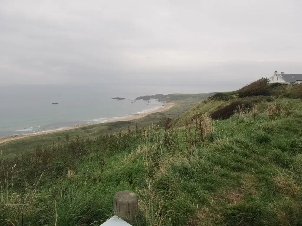 Coastal scene near White Park Bay, used as a representative image for Ballinastraid Farm Cottage