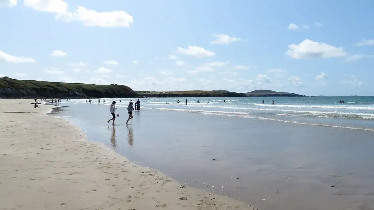 Coastal scene near Whitesands, used as a representative image for St David's Lleithyr Meadow Club Campsite