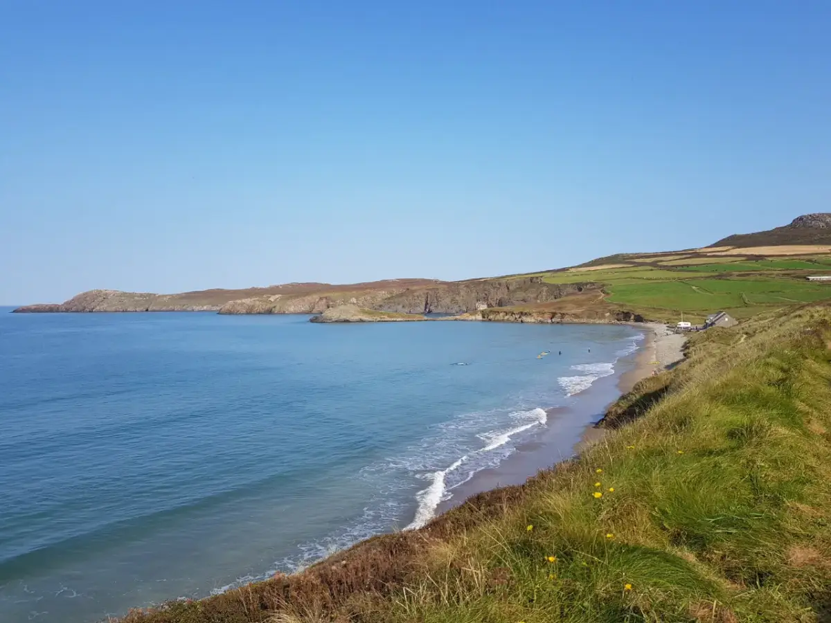 Coastal scene near Whitesands, used as a representative image for Twr y Felin Hotel