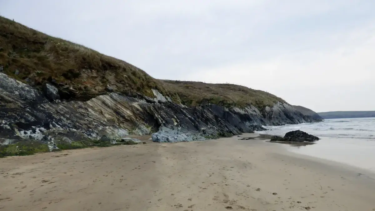 Coastal scene near Whitesands, used as a representative image for Penrhiw Hotel