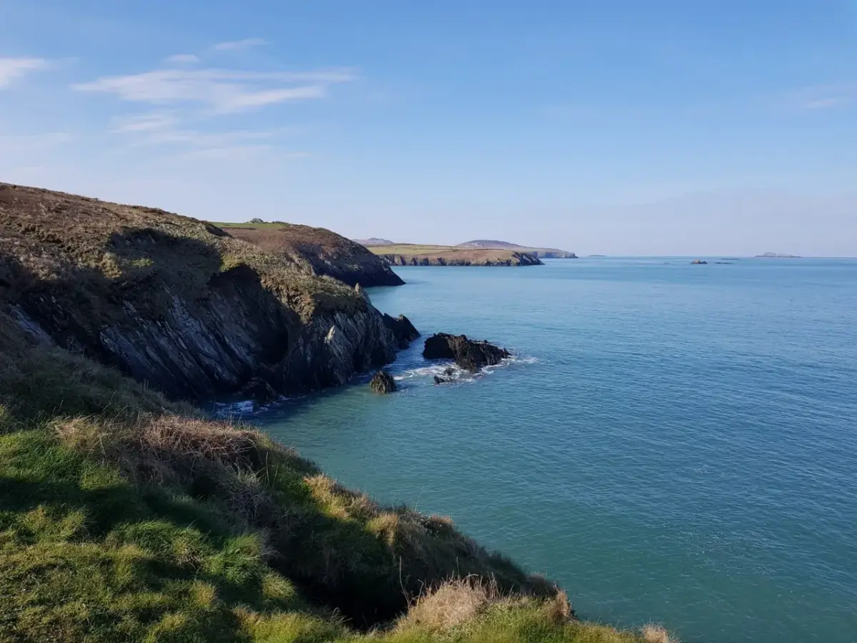 Coastal scene near Whitesands, used as a representative image for Celtic Camping & Bunkhouses