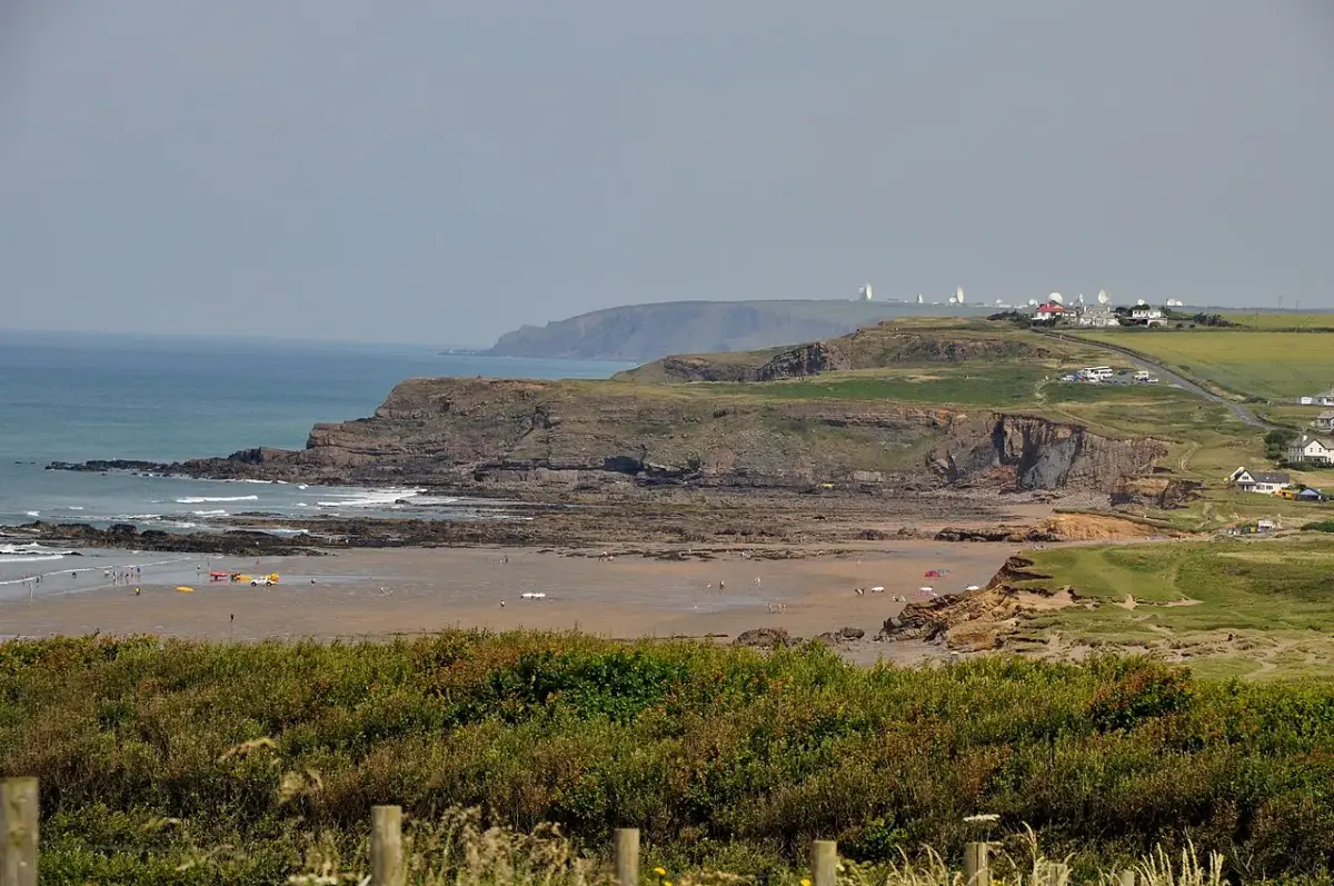 Coastal scene near Widemouth Bay, used as a representative image for Bude Holiday Resort