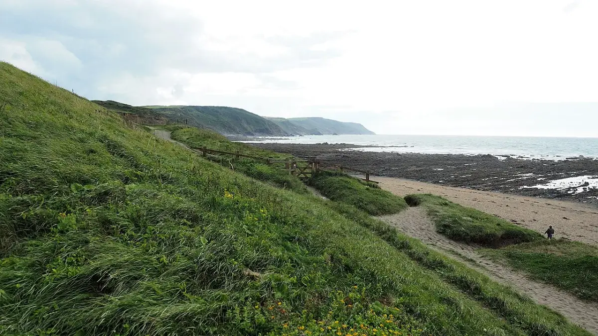 Coastal scene near Widemouth Bay, used as a representative location image for The Weir Bistro and Hotel
