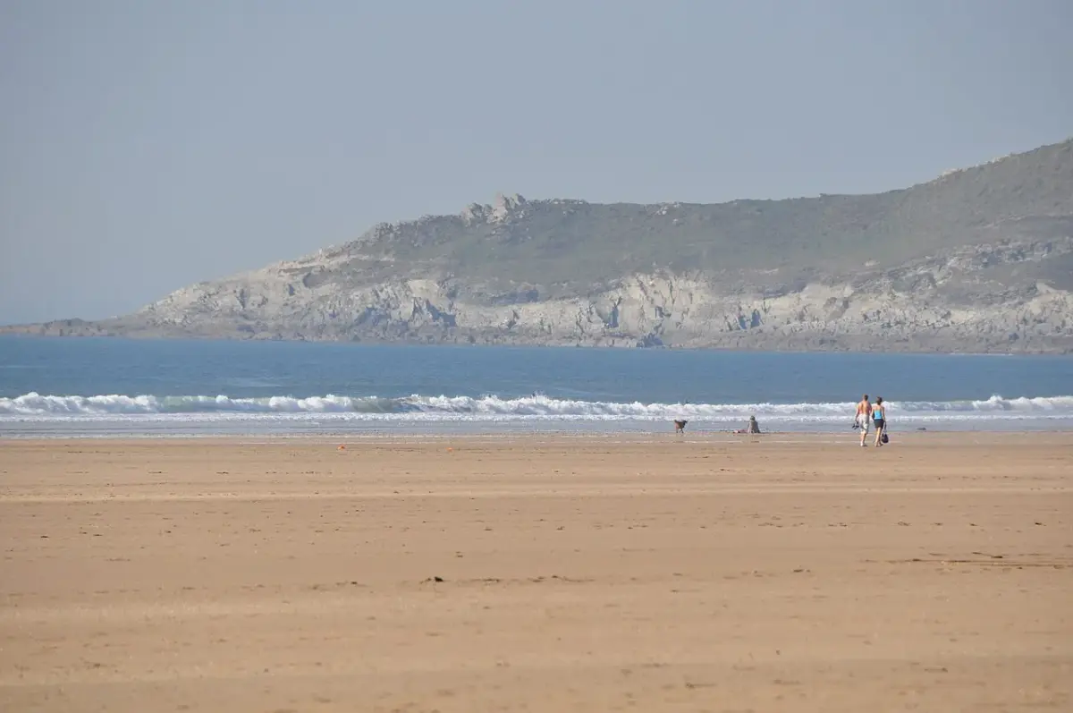 Coastal scene near Woolacombe, used as a representative image for Lower Campscott Farm Holiday Cottages