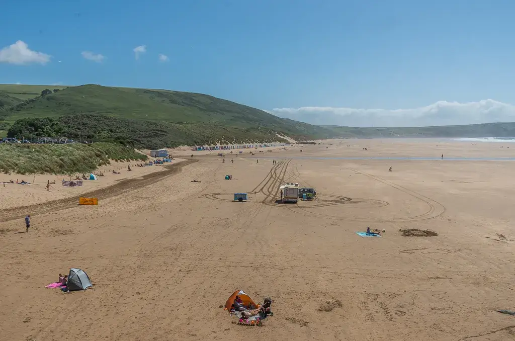 Coastal scene near Woolacombe, used as a representative location image for Twitchen House Holiday Park