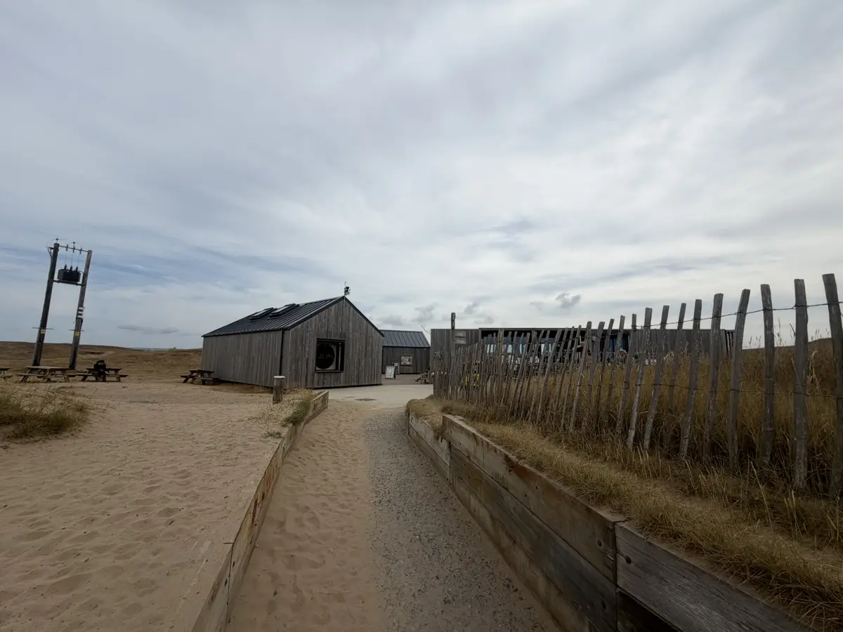 Path across Northam Burrows towards the beach