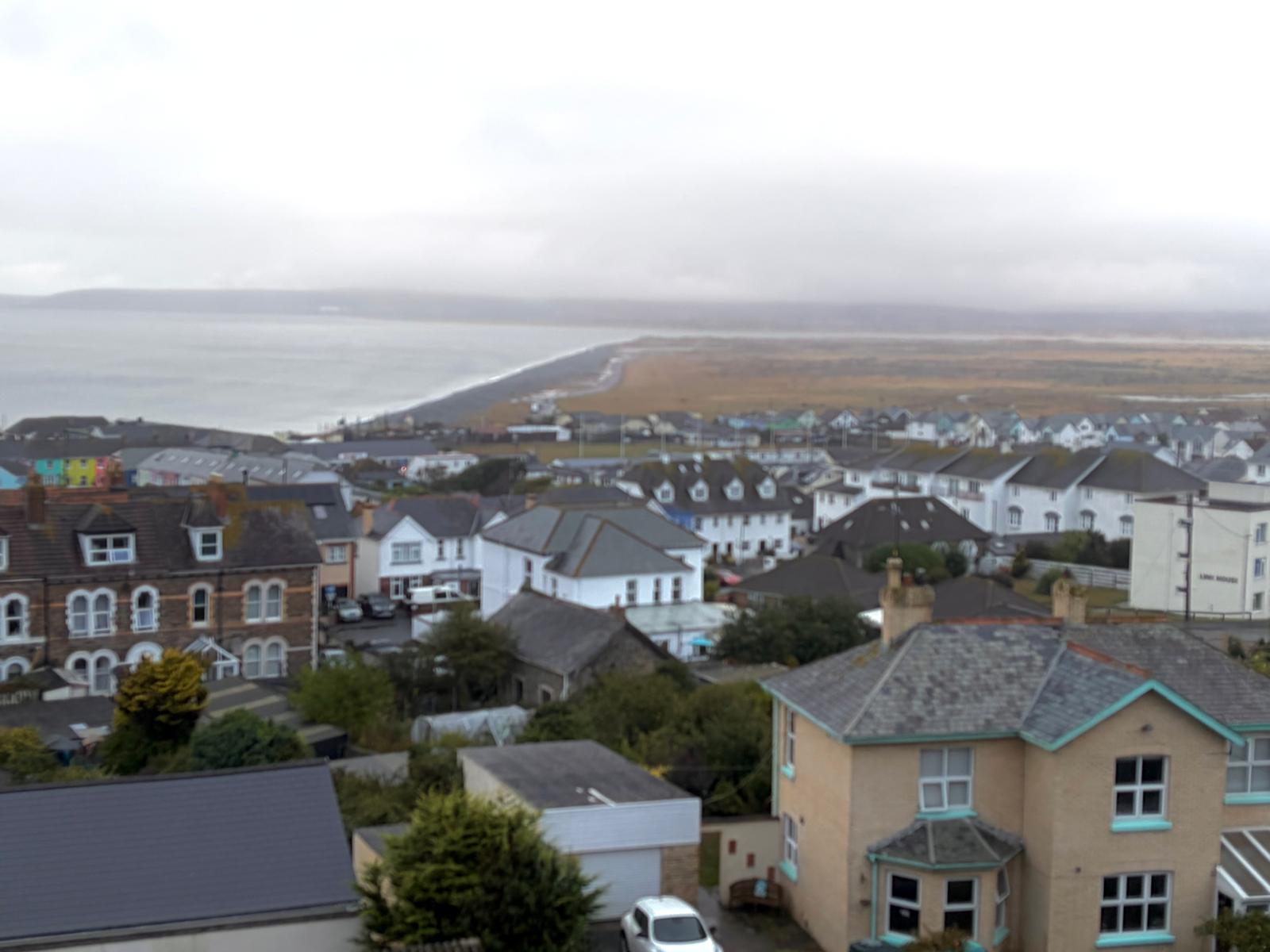 Sea view from accommodation in Westward Ho!
