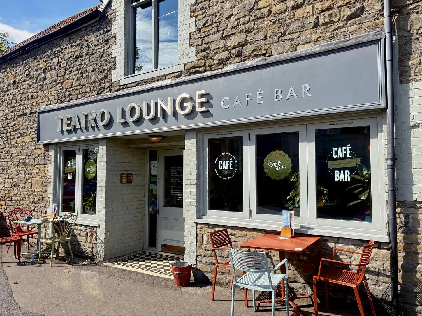 Front entrance of Teatro Lounge in Clevedon